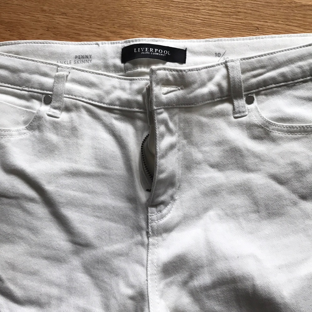 Liverpool Penny Ankle Skinny White